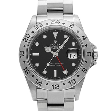 ロレックス エクスプローラーII 16570 ブラック メンズ 時計 【中古】【wristwatch】