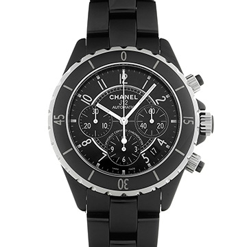 シャネル J12 クロノグラフ 41MM H0940 ブラックラッカー メンズ 時計 【中古】【wristwatch】