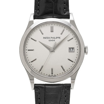 パテック フィリップ カラトラバ 5296G-010 シルバー メンズ 時計 【中古】【wristwatch】