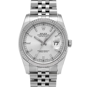 ロレックス デイトジャスト 116234 グレー メンズ 時計 【中古】【wristwatch】