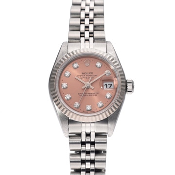 ロレックス デイトジャスト 69174G ピンク/ダイヤモンド レディース 時計 【中古】【wristwatch】