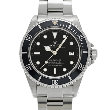 ロレックス シードゥエラー 16600 ブラック メンズ 時計 【中古】【wristwatch】