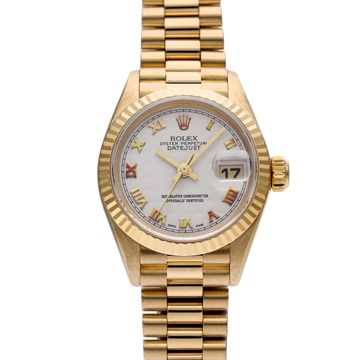 ロレックス　レディース デイトジャスト　69178・79178用　純正コマ2個 ロレックス デイトジャスト 69178 アイボリーピラミッド