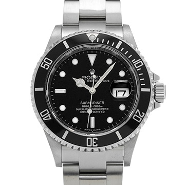 ロレックス サブマリーナ デイト 16610 ブラック メンズ 時計 【中古】【wristwatch】