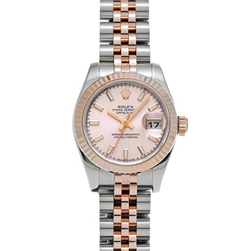 ロレックス デイトジャスト 179171 ピンク レディース 時計 【中古】【wristwatch】