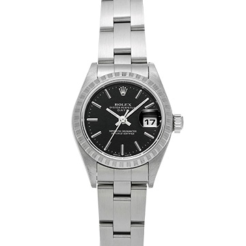 ロレックス オイスターパーペチュアル デイト 79240 ブラック レディース 時計 【中古】【wristwatch】