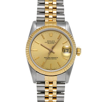 ロレックス デイトジャスト 68273 シャンパン ユニセックス 時計 【中古】【wristwatch】