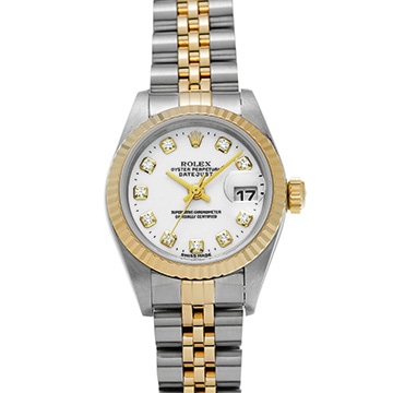 ロレックス デイトジャスト 79173G ホワイト/ダイヤモンド レディース 時計 【中古】【wristwatch】