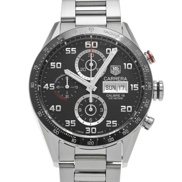 タグ ホイヤー カレラ キャリバー16 クロノグラフ デイデイト CV2A1R.BA0799 ブラック メンズ 時計 【中古】【wristwatch】