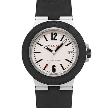 ブルガリ アルミニウム BB40AT シルバー メンズ 時計 【中古】【wristwatch】