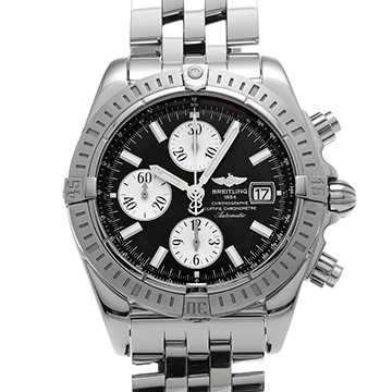 ブライトリング クロノマット エボリューション A156B19PA ブラック/シルバー メンズ 時計 【中古】【wristwatch】