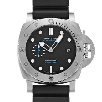 パネライ サブマーシブル クアランタクアトロ PAM01229 ブラック メンズ 時計 【中古】【wristwatch】