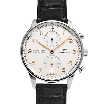 IWC ポルトギーゼ クロノグラフ IW371604 シルバー メンズ 時計 【中古】【wristwatch】