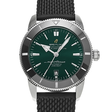 ブライトリング スーパーオーシャン ヘリテージ B20 オートマチック 46 AB2020121L1S1 グリーン メンズ 時計 【中古】【wristwatch】