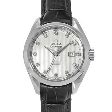オメガ シーマスター アクアテラ オートマティック 231.13.34.20.55.001 ホワイトシェル/ダイヤモンド レディース 時計 【中古】【wristwatch】