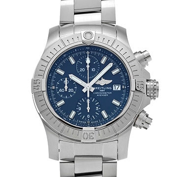 ブライトリング アベンジャー クロノグラフ 43 A13385101C1A1 ブルー メンズ 時計 【中古】【wristwatch】