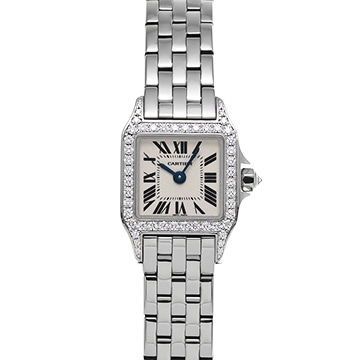 カルティエ サントス ドゥモワゼル ミニ WF9005Y8 シルバー レディース 時計 【中古】【wristwatch】