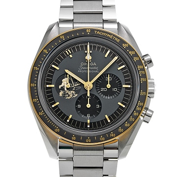 オメガ スピードマスター コーアクシャル マスタークロノメーター アポロ11号 50th 310.20.42.50.01.001 グレー/ブラック メンズ 時計 【中古】【wristwatch】