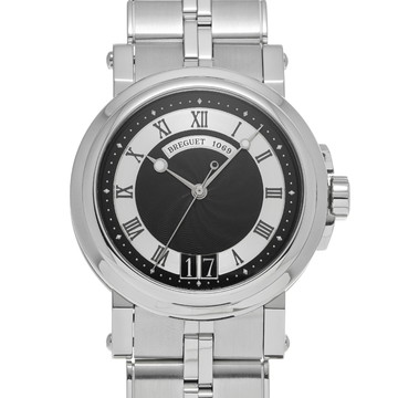 ブレゲ マリーンII ラージデイト 5817ST/92/SV0 ブラック/シルバー メンズ 時計 【中古】【wristwatch】