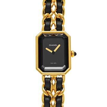 シャネル プルミエール M H0001 ブラック レディース 時計 【中古】【wristwatch】