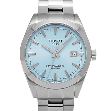 ティソ ジェントルマン オートマティック パワーマティック80 シリシウム T127.407.11.351.00 アイスブルー メンズ 時計 【中古】【wristwatch】