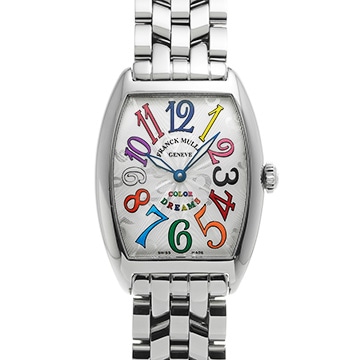 フランクミュラー トノウカーベックス プティ カラードリーム 7502QZ シルバー レディース 時計 【中古】【wristwatch】