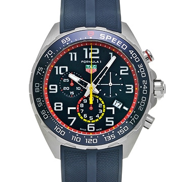 タグ ホイヤー フォーミュラ1 クォーツ クロノグラフ レッドブルレーシング CAZ101AL.FT8052 ブルー メンズ 時計 【中古】【wristwatch】