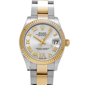 ロレックス デイトジャスト 31 VIダイヤモンド 278273 シルバー/ダイヤモンド ユニセックス 時計 【中古】【wristwatch】