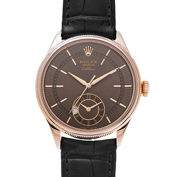ロレックス チェリーニ デュアルタイム 50525 チョコレートブラウン メンズ 時計 【中古】【wristwatch】