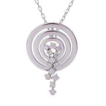 ダミアーニ ソフィアローレン ネックレス シルバー K18ホワイトゴールド WG レディース ジュエリー 【中古】【jewelry】