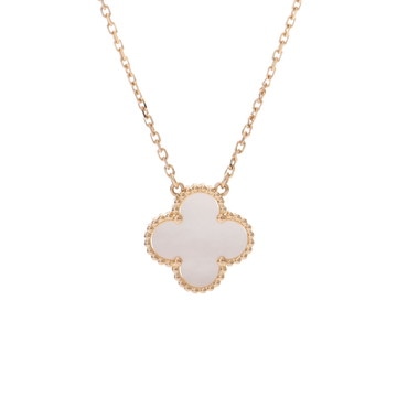 ヴァン クリーフ&アーペル ヴィンテージアルハンブラ ネックレス ゴールド K18イエローゴールド YG レディース ジュエリー 【中古】【jewelry】