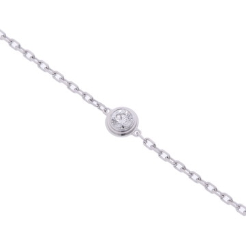 カルティエ ダムール ブレスレット シルバー CRB6063117 K18ホワイトゴールド WG レディース ジュエリー 【中古】【jewelry】