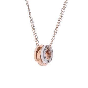 カルティエ ラブ スリーフープ ネックレス ゴールド K18ピンクゴールド PG/K18ホワイトゴールド WG レディース ジュエリー 【中古】【jewelry】