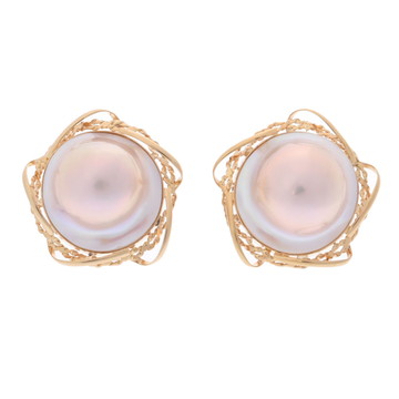 ノーブランド マベパール イヤリング ゴールド K18イエローゴールド YG レディース ジュエリー 【中古】【jewelry】