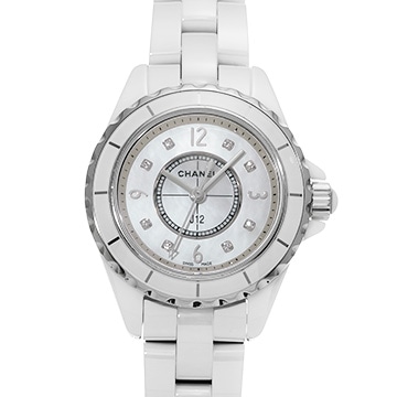 シャネル J12 29MM H2570 ホワイトシェル/ダイヤモンド レディース 時計 【中古】【wristwatch】