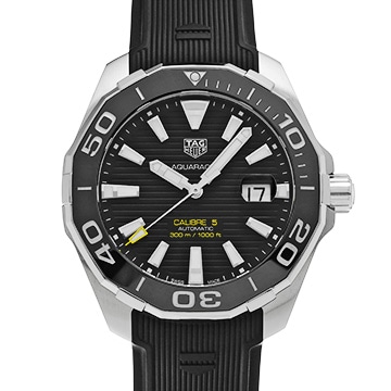 タグ ホイヤー アクアレーサー キャリバー5 WAY201A.FT6069 ブラック メンズ 時計 【中古】【wristwatch】