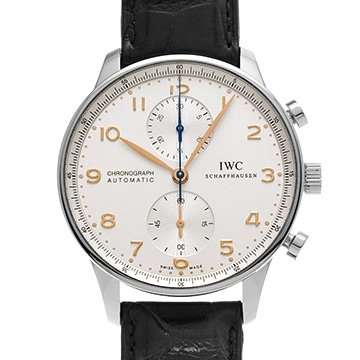 IWC ポルトギーゼ クロノグラフ IW371445 シルバー メンズ 時計 【中古】【wristwatch】