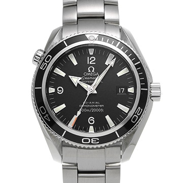 オメガ シーマスター プラネットオーシャン 600 コーアクシャル 2201.50 ブラック メンズ 時計 【中古】【wristwatch】