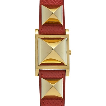 エルメス メドール ME1.201 ホワイト レディース 時計 【中古】【wristwatch】