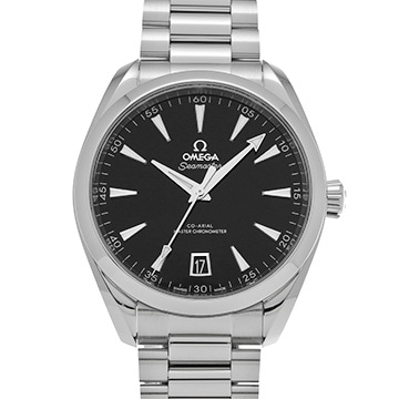 オメガ シーマスター アクアテラ コーアクシャル マスタークロノメーター 220.10.41.21.01.002 ブラック メンズ 時計 【中古】【wristwatch】
