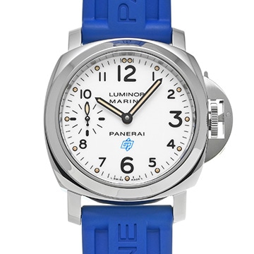 パネライ ルミノールマリーナ ロゴ アッチャイオ PAM00660 ホワイト メンズ 時計 【中古】【wristwatch】