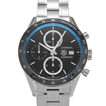 タグ ホイヤー カレラ キャリバー16 リングマスター ジェンソン・バトン CV201X.BA0794 ブラック メンズ 時計 【中古】【wristwatch】