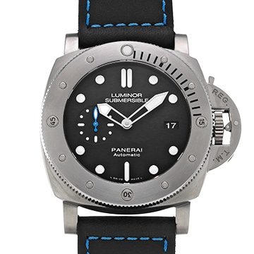 パネライ ルミノール 1950 サブマーシブル 3デイズ チタニオ PAM01305 ブラック メンズ 時計 【中古】【wristwatch】