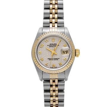 ロレックス デイトジャスト 69173 アイボリーコンピュータ レディース 時計 【中古】【wristwatch】