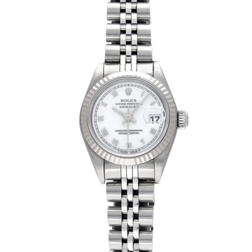 ロレックス デイトジャスト 69174 ホワイト レディース 時計 【中古】【wristwatch】