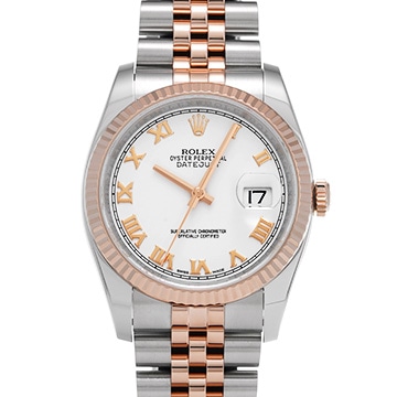 ロレックス デイトジャスト 116231 ホワイト メンズ 時計 【中古】【wristwatch】