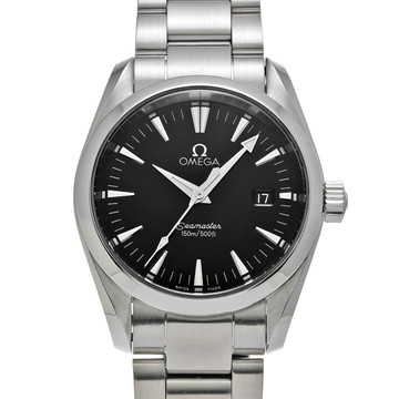 オメガ シーマスター アクアテラ クォーツ 2518.50 ブラック メンズ 時計 【中古】【wristwatch】