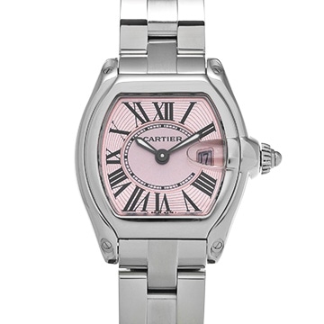 カルティエ ロードスター SM W62017V3 ピンク レディース 時計 【中古】【wristwatch】