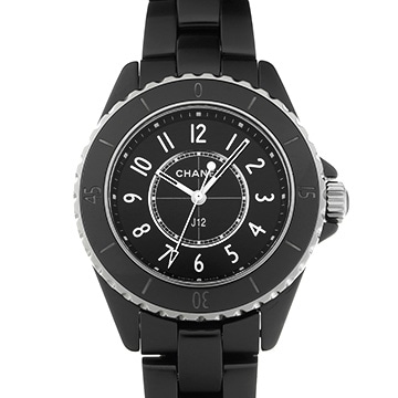 シャネル J12 33MM H5695 ブラックラッカー レディース 時計 【中古】【wristwatch】
