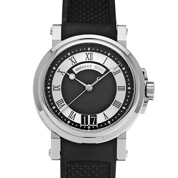 ブレゲ マリーン II ラージデイト 5817ST/92/5V8 ブラック/シルバー メンズ 時計 【中古】【wristwatch】